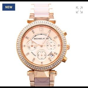 Gorgeous Mk pink watch